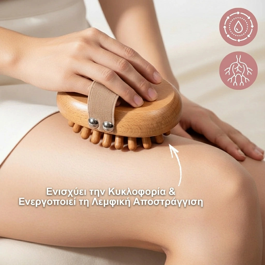Ξύλινο ρολό σώματος κατά της κυτταρίτιδας – Ενισχύει την κυκλοφορία του αίματος και λείο δέρμα